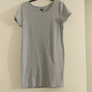 Wild Fable Baby blue & white stripe t-shirt dress